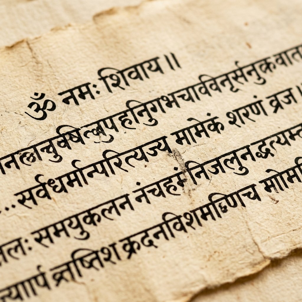 Sanskrit Typography Inspiration